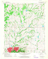 Sulphur North Oklahoma Historical topographic map, 1:24000 scale, 7.5 X 7.5 Minute, Year 1967