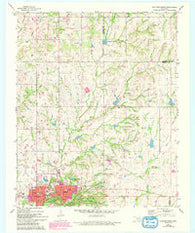 Sulphur North Oklahoma Historical topographic map, 1:24000 scale, 7.5 X 7.5 Minute, Year 1967