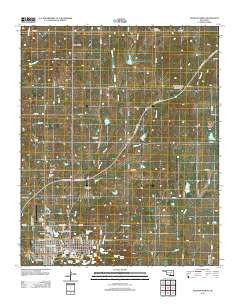 Sulphur North Oklahoma Historical topographic map, 1:24000 scale, 7.5 X 7.5 Minute, Year 2012
