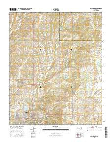 Sulphur North Oklahoma Current topographic map, 1:24000 scale, 7.5 X 7.5 Minute, Year 2016