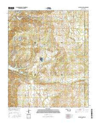 Sulphur South Oklahoma Current topographic map, 1:24000 scale, 7.5 X 7.5 Minute, Year 2016