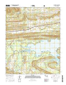 Summerfield Oklahoma Current topographic map, 1:24000 scale, 7.5 X 7.5 Minute, Year 2016