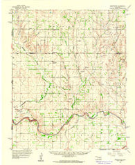 Sweetwater Oklahoma Historical topographic map, 1:62500 scale, 15 X 15 Minute, Year 1960