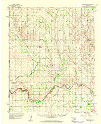 Sweetwater Oklahoma Historical topographic map, 1:62500 scale, 15 X 15 Minute, Year 1960