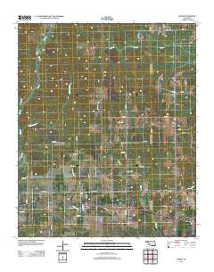 Swink Oklahoma Historical topographic map, 1:24000 scale, 7.5 X 7.5 Minute, Year 2012