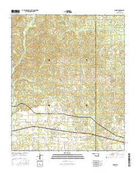Swink Oklahoma Current topographic map, 1:24000 scale, 7.5 X 7.5 Minute, Year 2016