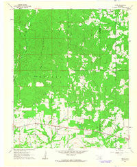 Swink Oklahoma Historical topographic map, 1:24000 scale, 7.5 X 7.5 Minute, Year 1962