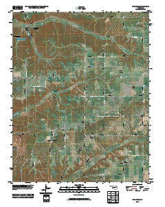 Sycamore Oklahoma Historical topographic map, 1:24000 scale, 7.5 X 7.5 Minute, Year 2010