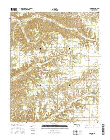 Sycamore Oklahoma Current topographic map, 1:24000 scale, 7.5 X 7.5 Minute, Year 2016