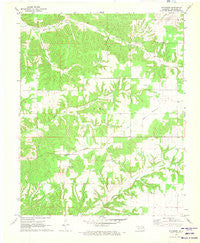 Sycamore Oklahoma Historical topographic map, 1:24000 scale, 7.5 X 7.5 Minute, Year 1971