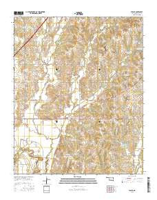 Tabler Oklahoma Current topographic map, 1:24000 scale, 7.5 X 7.5 Minute, Year 2016