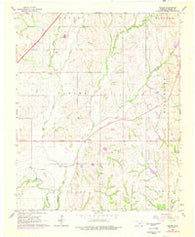 Tabler Oklahoma Historical topographic map, 1:24000 scale, 7.5 X 7.5 Minute, Year 1966