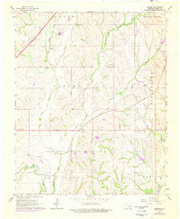 Tabler Oklahoma Historical topographic map, 1:24000 scale, 7.5 X 7.5 Minute, Year 1966