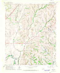 Tabler Oklahoma Historical topographic map, 1:24000 scale, 7.5 X 7.5 Minute, Year 1966