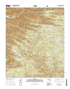 Tablerville Oklahoma Current topographic map, 1:24000 scale, 7.5 X 7.5 Minute, Year 2016