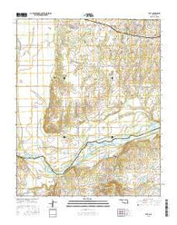 Taft Oklahoma Current topographic map, 1:24000 scale, 7.5 X 7.5 Minute, Year 2016