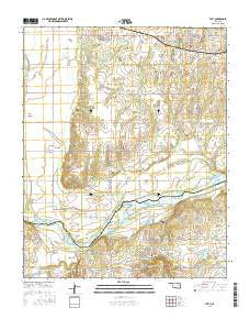 Taft Oklahoma Current topographic map, 1:24000 scale, 7.5 X 7.5 Minute, Year 2016