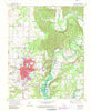Tahlequah Oklahoma Historical topographic map, 1:24000 scale, 7.5 X 7.5 Minute, Year 1972