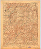 Tahlequah Oklahoma Historical topographic map, 1:125000 scale, 30 X 30 Minute, Year 1901