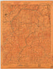 Tahlequah Oklahoma Historical topographic map, 1:125000 scale, 30 X 30 Minute, Year 1901