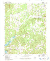Tailholt Oklahoma Historical topographic map, 1:24000 scale, 7.5 X 7.5 Minute, Year 1972