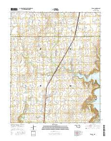 Talala Oklahoma Current topographic map, 1:24000 scale, 7.5 X 7.5 Minute, Year 2016