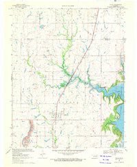Talala Oklahoma Historical topographic map, 1:24000 scale, 7.5 X 7.5 Minute, Year 1970