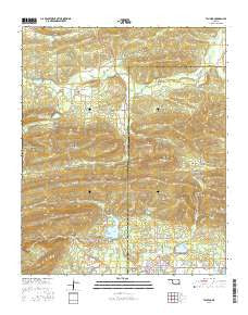 Talihina Oklahoma Current topographic map, 1:24000 scale, 7.5 X 7.5 Minute, Year 2016