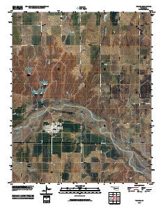Taloga Oklahoma Historical topographic map, 1:24000 scale, 7.5 X 7.5 Minute, Year 2010