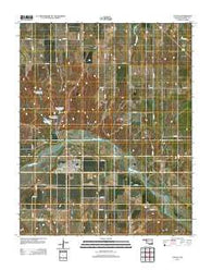 Taloga Oklahoma Historical topographic map, 1:24000 scale, 7.5 X 7.5 Minute, Year 2012