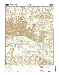 Taloga Oklahoma Current topographic map, 1:24000 scale, 7.5 X 7.5 Minute, Year 2016
