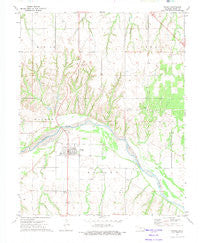 Taloga Oklahoma Historical topographic map, 1:24000 scale, 7.5 X 7.5 Minute, Year 1972