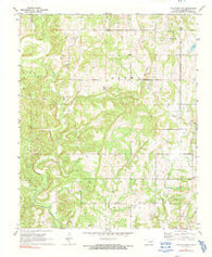 Tate Mountain Oklahoma Historical topographic map, 1:24000 scale, 7.5 X 7.5 Minute, Year 1972