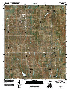 Tatums Oklahoma Historical topographic map, 1:24000 scale, 7.5 X 7.5 Minute, Year 2010