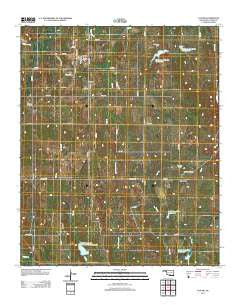 Tatums Oklahoma Historical topographic map, 1:24000 scale, 7.5 X 7.5 Minute, Year 2012