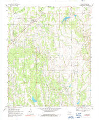 Tatums Oklahoma Historical topographic map, 1:24000 scale, 7.5 X 7.5 Minute, Year 1969