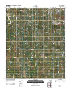 Taupa Oklahoma Historical topographic map, 1:24000 scale, 7.5 X 7.5 Minute, Year 2012