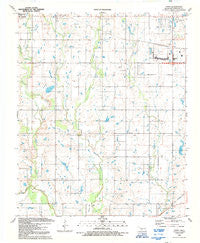 Taupa Oklahoma Historical topographic map, 1:24000 scale, 7.5 X 7.5 Minute, Year 1991