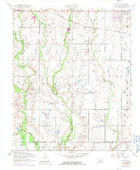 Taupa Oklahoma Historical topographic map, 1:24000 scale, 7.5 X 7.5 Minute, Year 1956