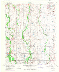 Taupa Oklahoma Historical topographic map, 1:24000 scale, 7.5 X 7.5 Minute, Year 1956