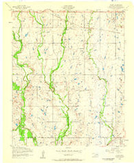 Taupa Oklahoma Historical topographic map, 1:24000 scale, 7.5 X 7.5 Minute, Year 1956