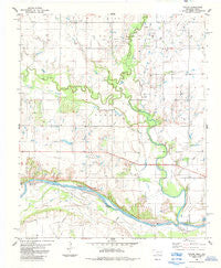 Taylor Oklahoma Historical topographic map, 1:24000 scale, 7.5 X 7.5 Minute, Year 1985