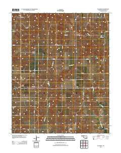 Tegarden Oklahoma Historical topographic map, 1:24000 scale, 7.5 X 7.5 Minute, Year 2012