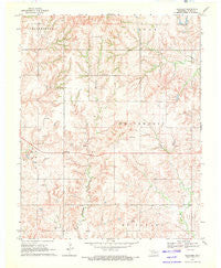 Tegarden Oklahoma Historical topographic map, 1:24000 scale, 7.5 X 7.5 Minute, Year 1969