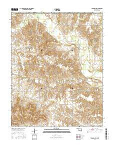 Tegarden NE Oklahoma Current topographic map, 1:24000 scale, 7.5 X 7.5 Minute, Year 2016