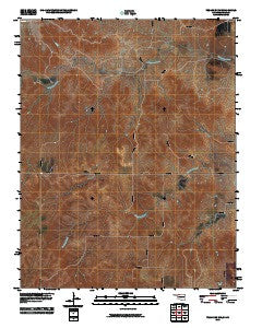 Tegarden NW Oklahoma Historical topographic map, 1:24000 scale, 7.5 X 7.5 Minute, Year 2010