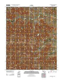 Tegarden NW Oklahoma Historical topographic map, 1:24000 scale, 7.5 X 7.5 Minute, Year 2012