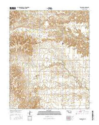 Tegarden SE Oklahoma Current topographic map, 1:24000 scale, 7.5 X 7.5 Minute, Year 2016