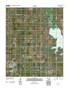 Temple Oklahoma Historical topographic map, 1:24000 scale, 7.5 X 7.5 Minute, Year 2012