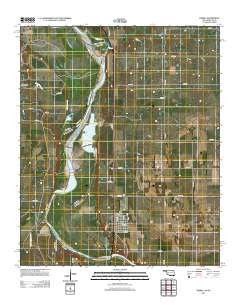 Terral Oklahoma Historical topographic map, 1:24000 scale, 7.5 X 7.5 Minute, Year 2013